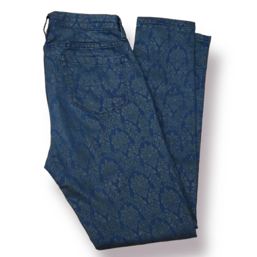 Cache Gold Damask Print Jeans Size 4